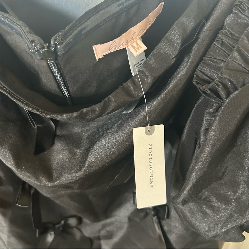 NWT Anthropologie Hutch Off-The-Shoulder Bow Mini Dress - Picture 10 of 10